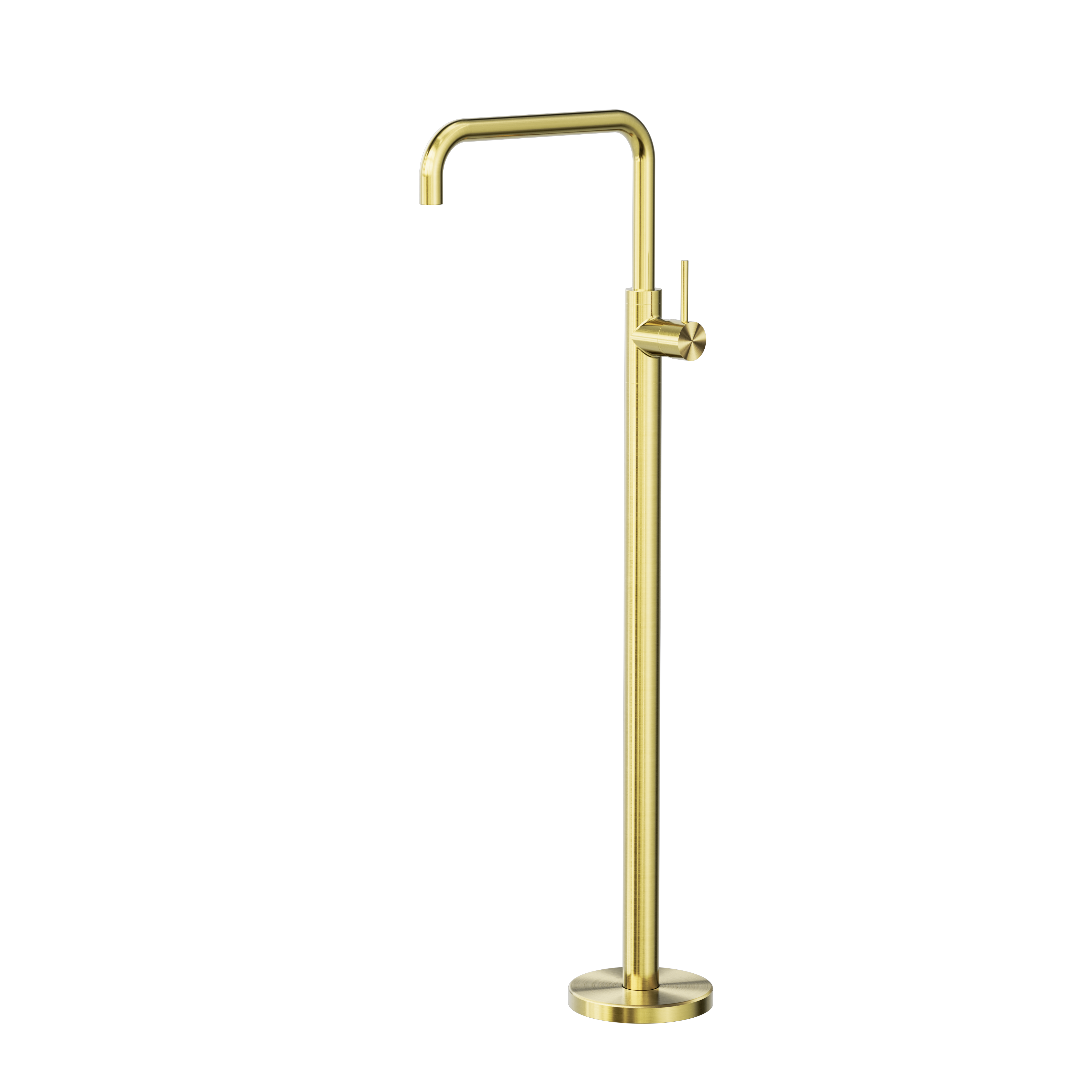 MECCA FREESTANDING BATH MIXER SQUARE SHAPE BRUSHED GOLD