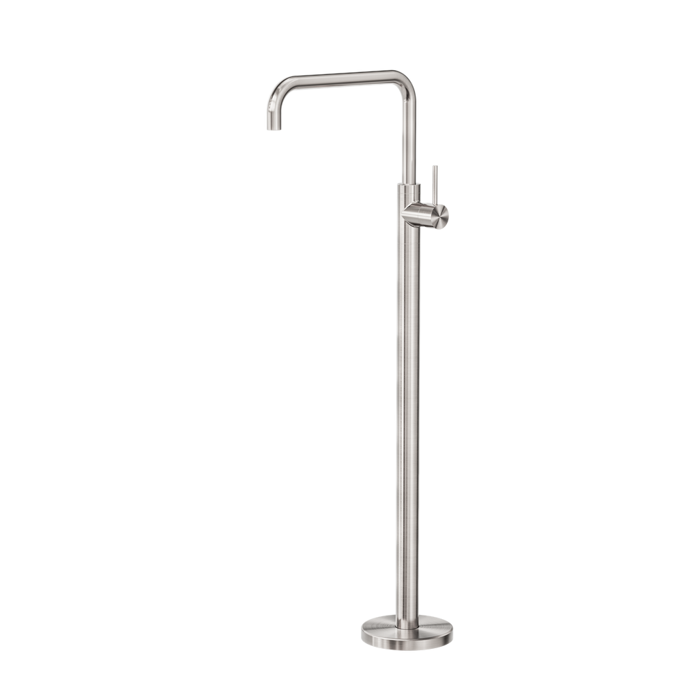MECCA FREESTANDING BATH MIXER SQUARE SHAPE BRUSHED NICKEL