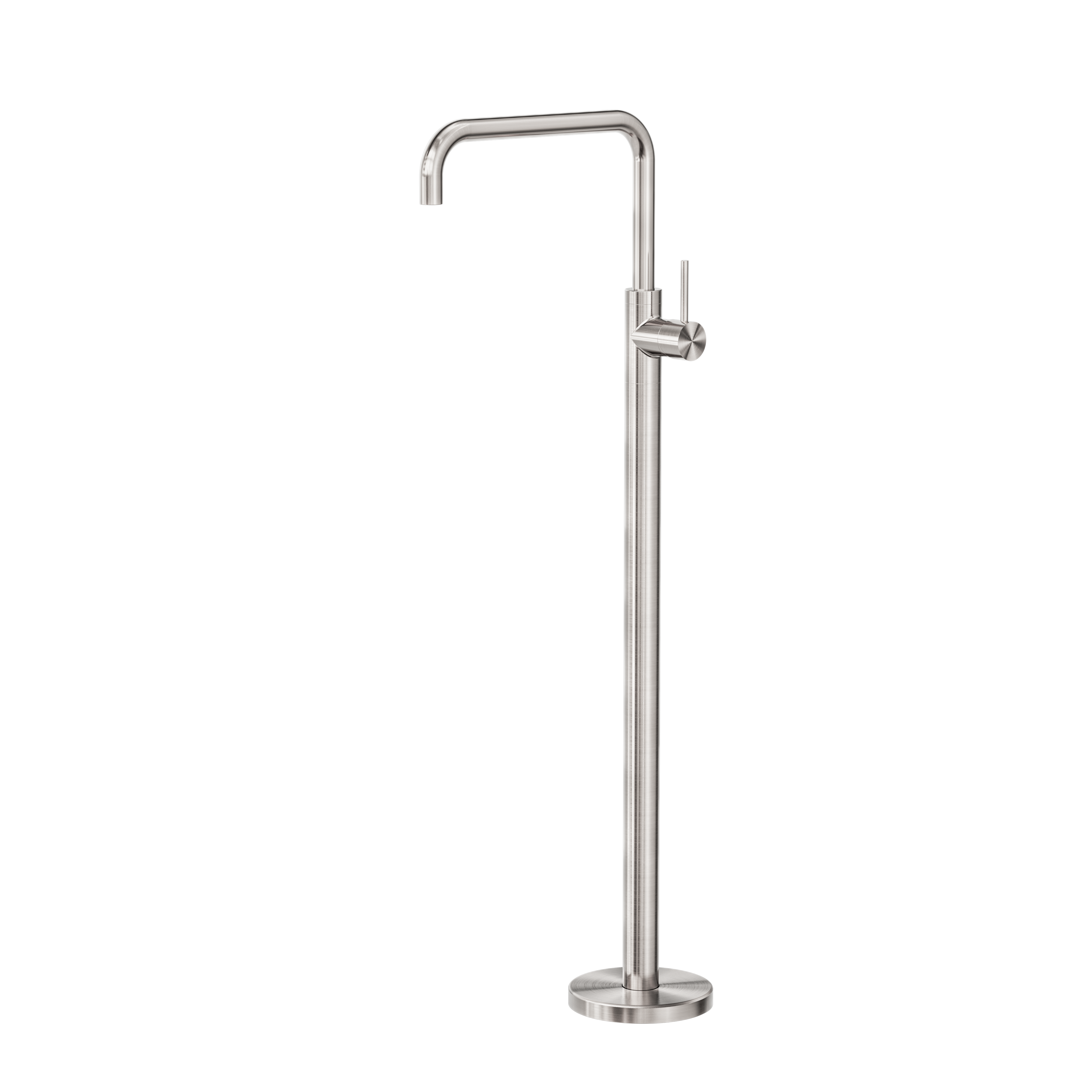 MECCA FREESTANDING BATH MIXER SQUARE SHAPE BRUSHED NICKEL