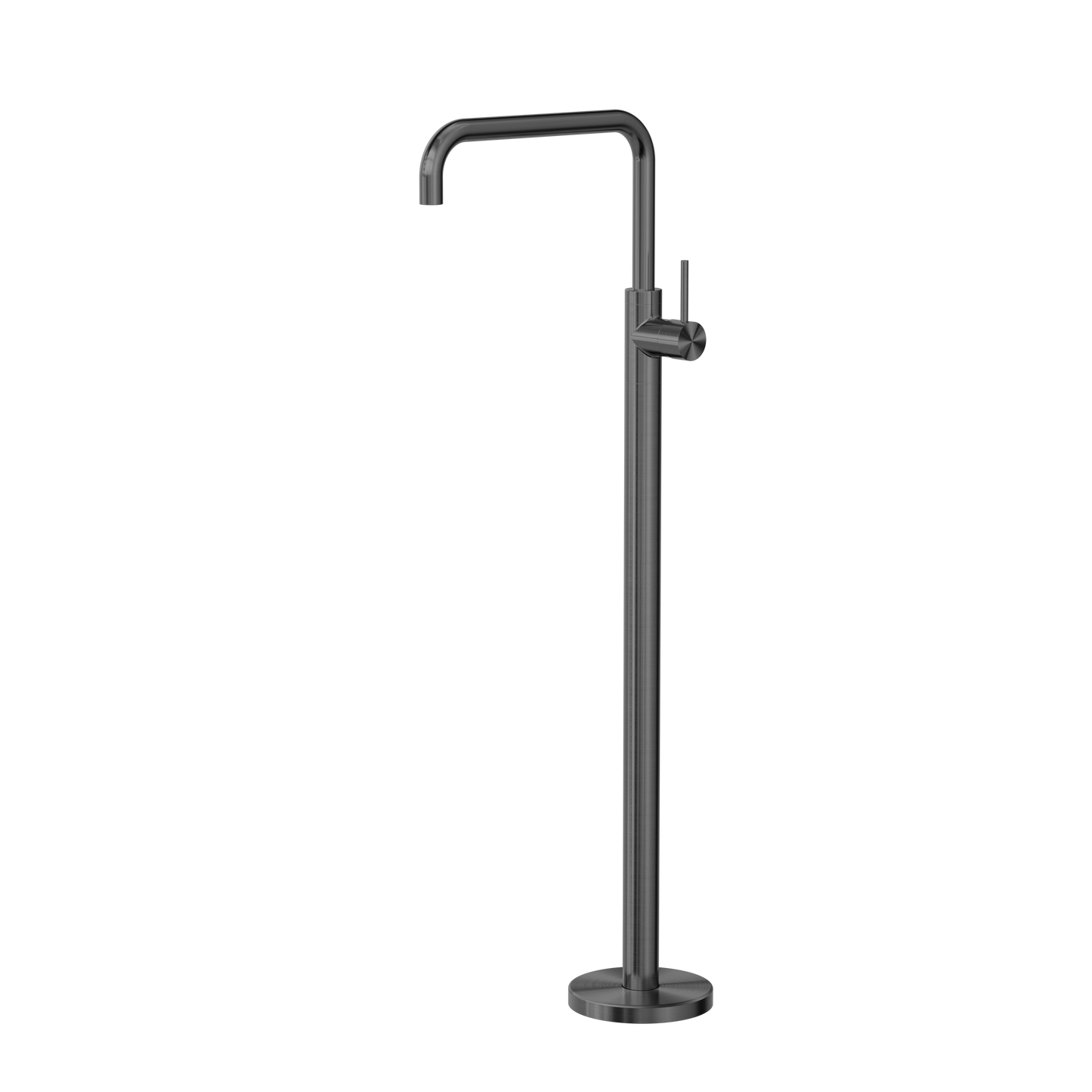 MECCA FREESTANDING BATH MIXER SQUARE SHAPE GUN METAL