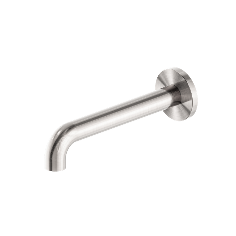 MECCA BASIN/BATH SPOUT ONLY 120/160/185/230/260MM BRUSHED NICKEL