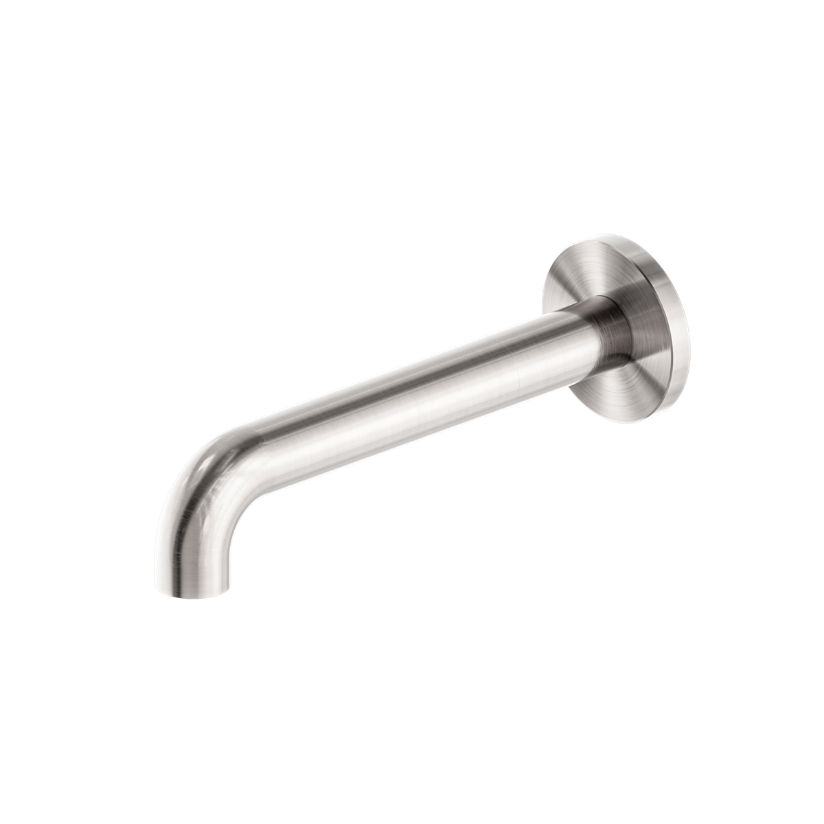 MECCA BASIN/BATH SPOUT ONLY 120/160/185/230/260MM BRUSHED NICKEL