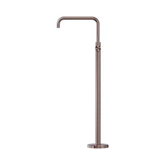 MECCA FREESTANDING BATH MIXER SQUARE SHAPE BRUSHED GOLD