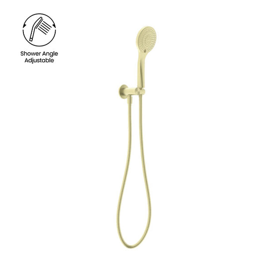 MECCA SHOWER ON BRACKET WITH AIR SHOWER CHROME (NR221905CH) BRUSHED GOLD