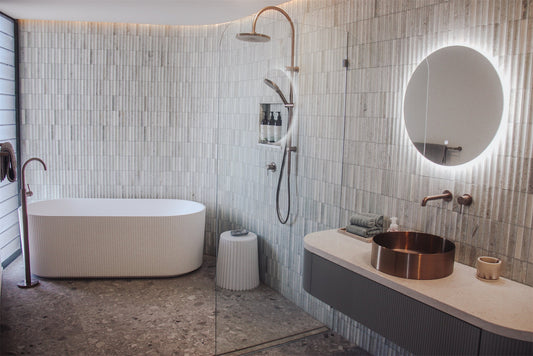 OPAL ROUND 400MM STAINLESS STEEL BASIN BRUSHED BRONZE