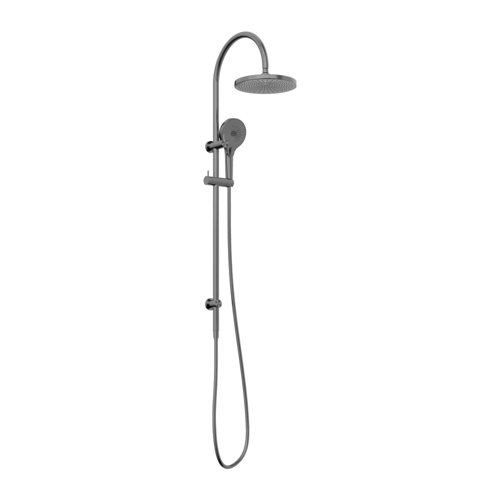MECCA TWIN SHOWER GUN METAL GREY