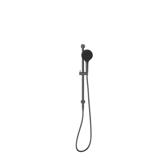 MECCA SHOWER RAIL WITH AIR SHOWER II GUN METAL
