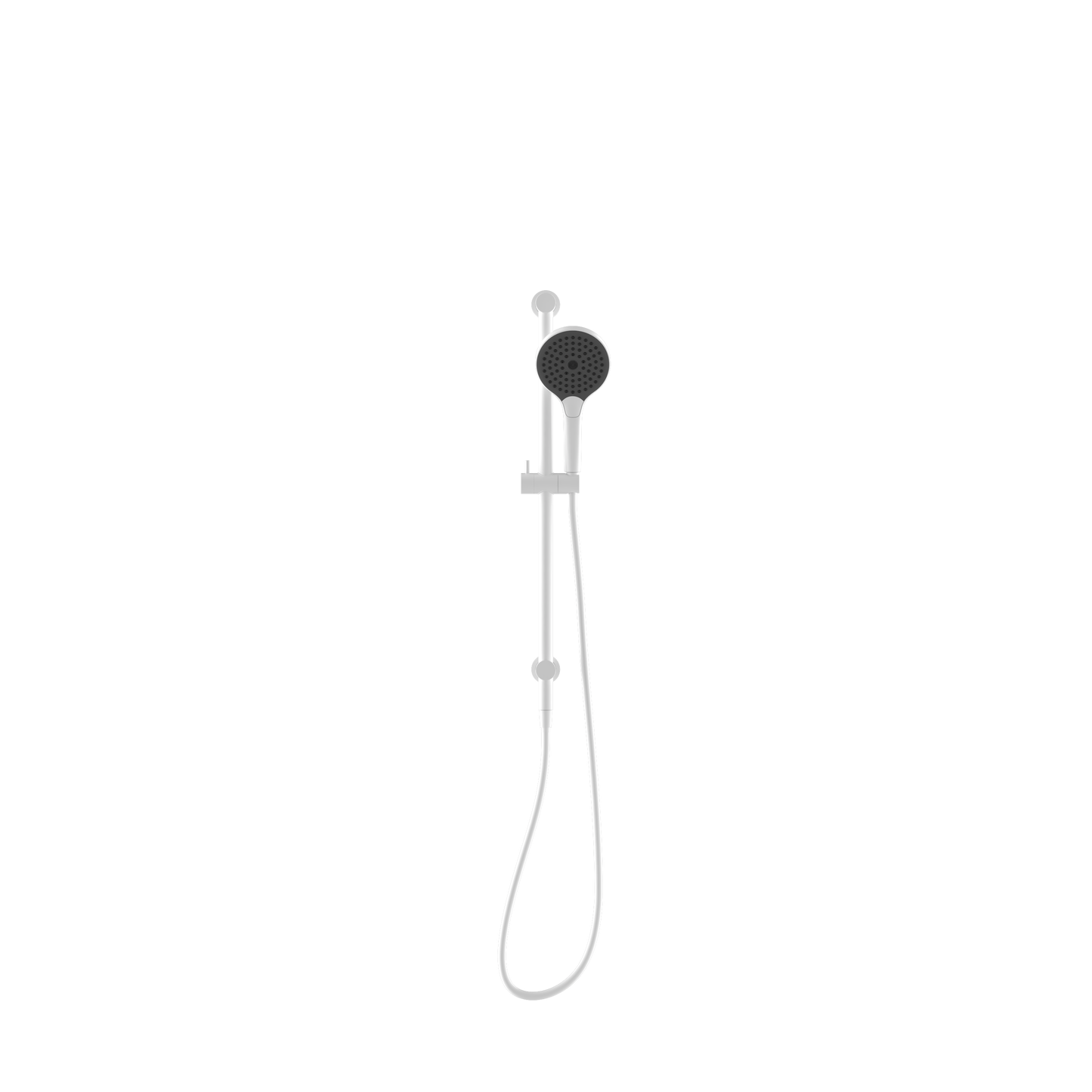 MECCA SHOWER RAIL WITH AIR SHOWER II MATTE WHITE