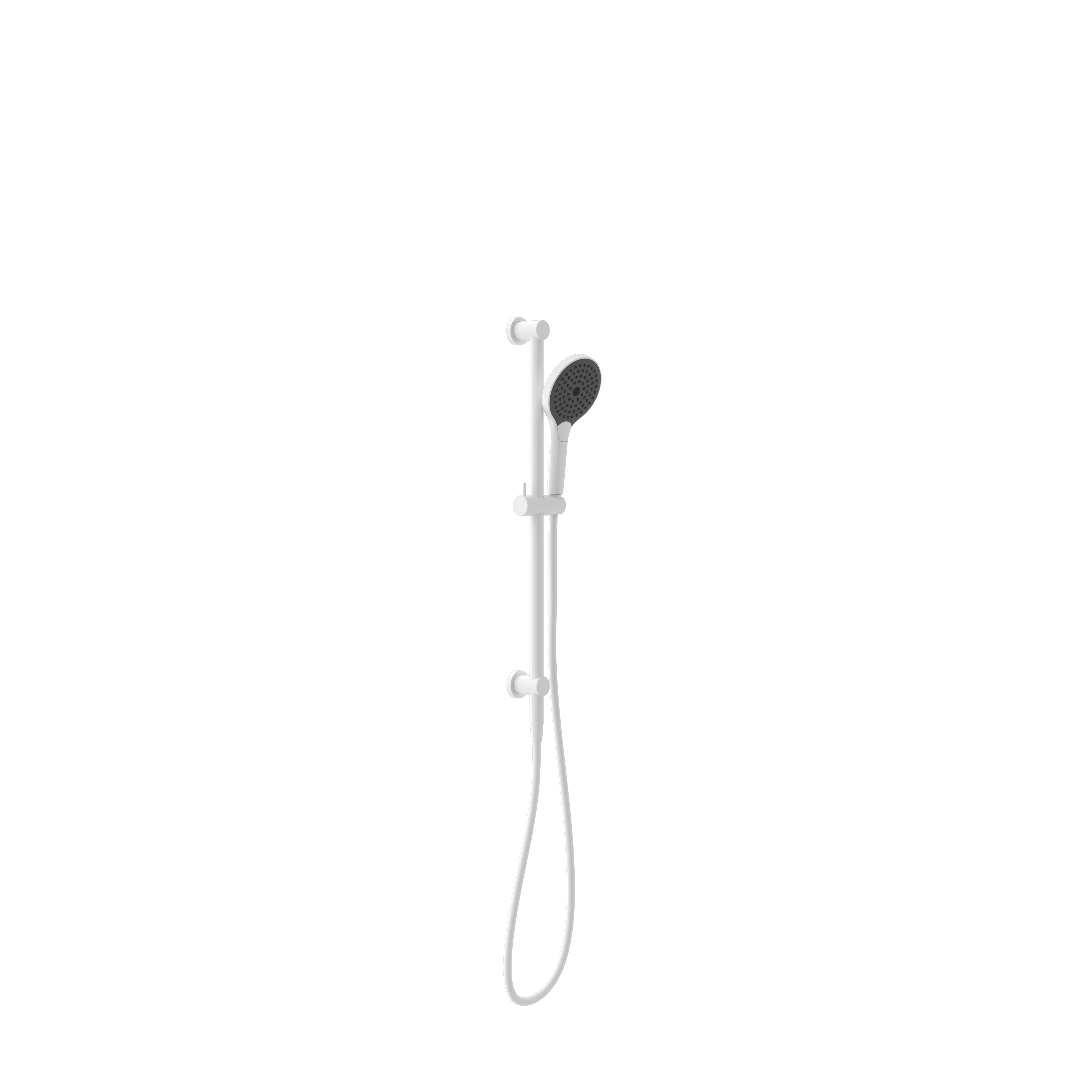 MECCA SHOWER RAIL WITH AIR SHOWER II MATTE WHITE