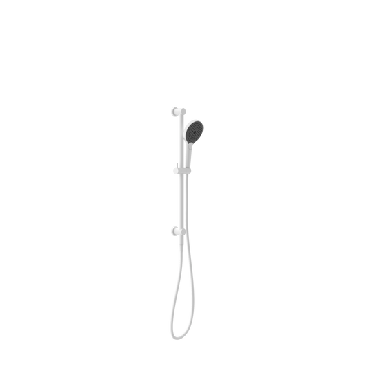 MECCA SHOWER RAIL WITH AIR SHOWER II MATTE WHITE