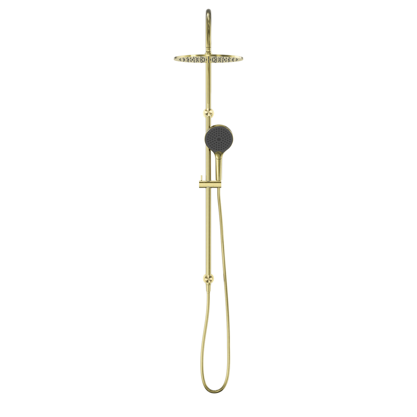 MECCA TWIN SHOWER WITH AIR SHOWER II BRUSHED GOLD