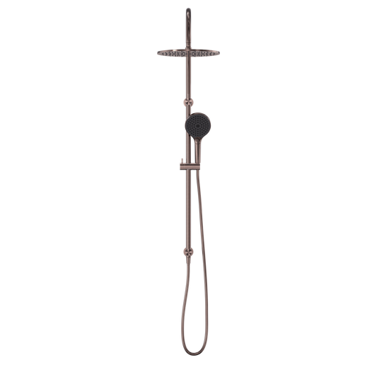 MECCA TWIN SHOWER WITH AIR SHOWER II BRUSHED BRONZE