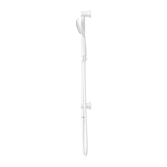 MECCA SHOWER RAIL WITH AIR SHOWER MATTE WHITE