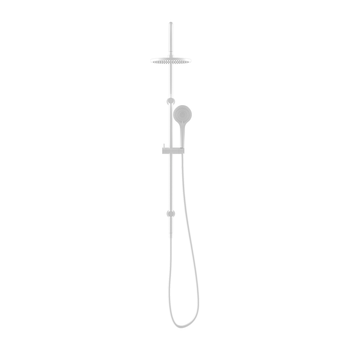 MECCA TWIN SHOWER WITH AIR SHOWER MATTE WHITE