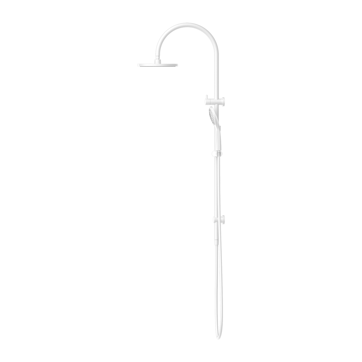 MECCA TWIN SHOWER WITH AIR SHOWER MATTE WHITE