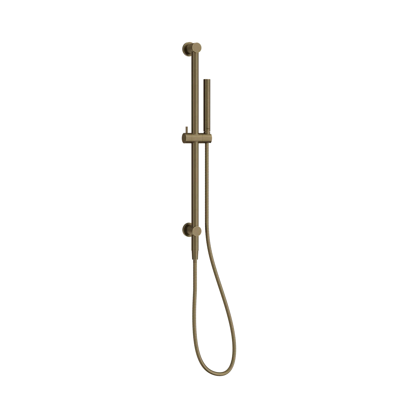 Mecca Shower Rail With Slim Hand Shower Tumbled Antique Brass
