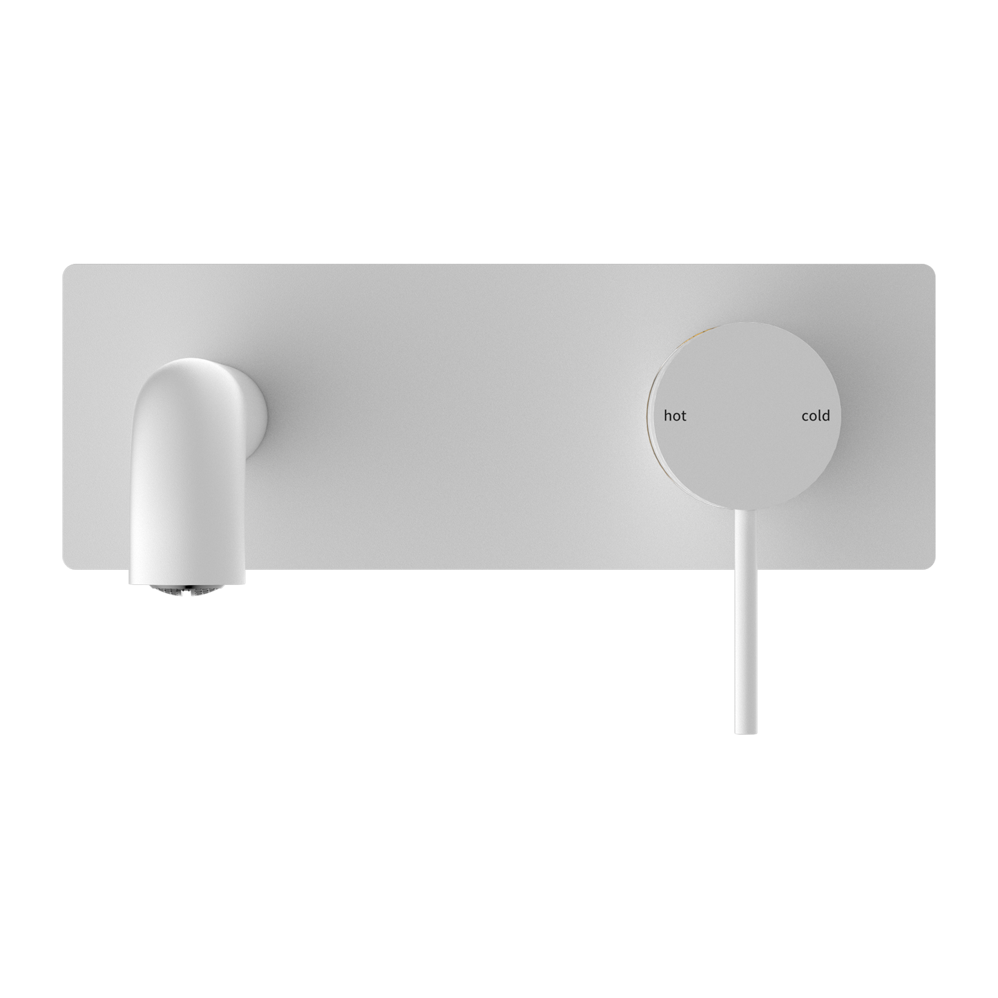 MECCA WALL BASIN/BATH MIXER 120/160/185/230/260MM MATTE WHITE