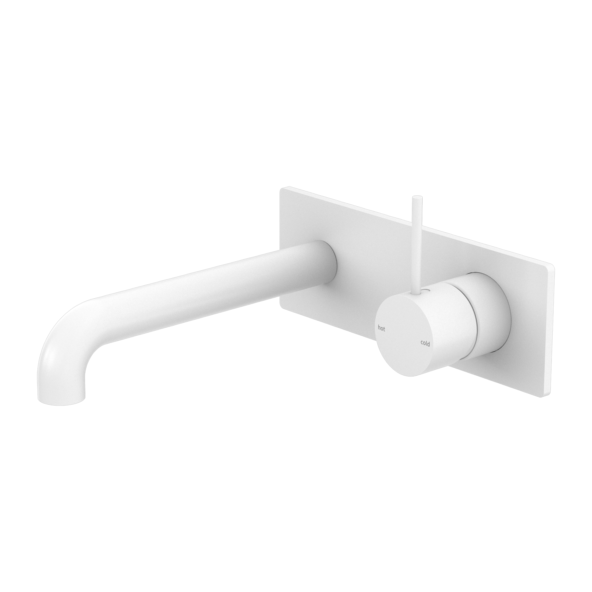 MECCA WALL BASIN/BATH MIXER HANDLE UP 120/160/185/230/260MM MATTE WHITE