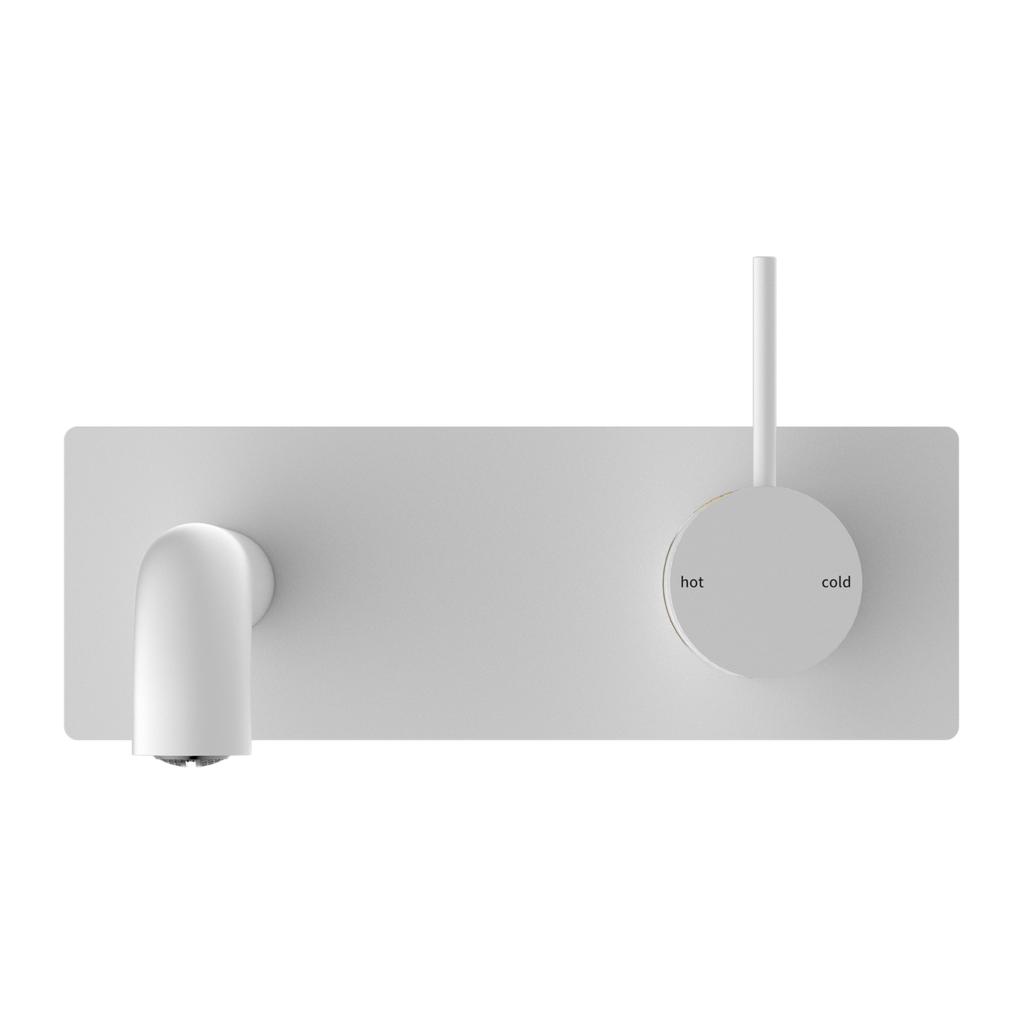 MECCA WALL BASIN/BATH MIXER HANDLE UP 120/160/185/230/260MM MATTE WHITE