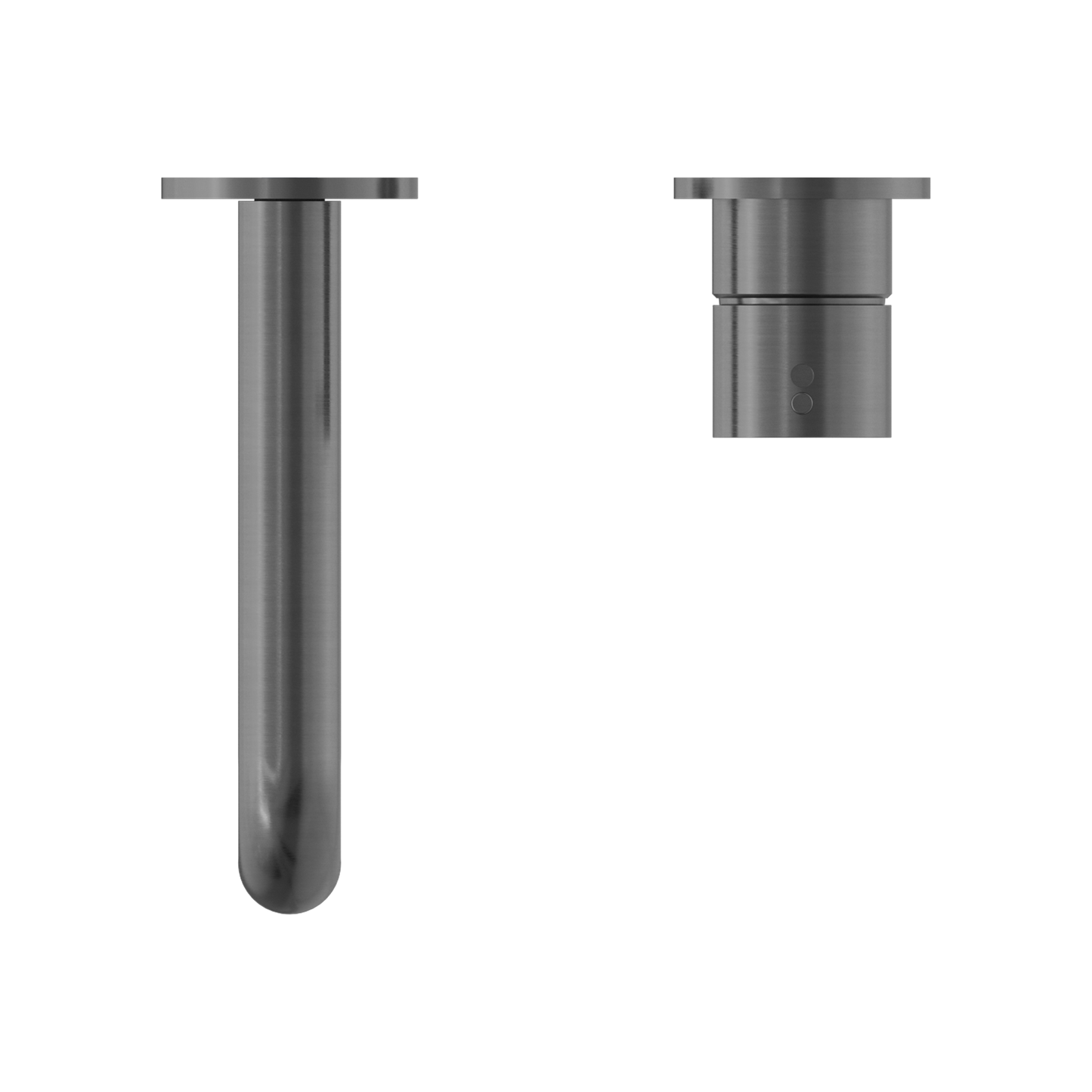 MECCA WALL BASIN/BATH MIXER SEPARATE BACK PLATE HANDLE UP 120/160/185/230/260MM GUN METAL