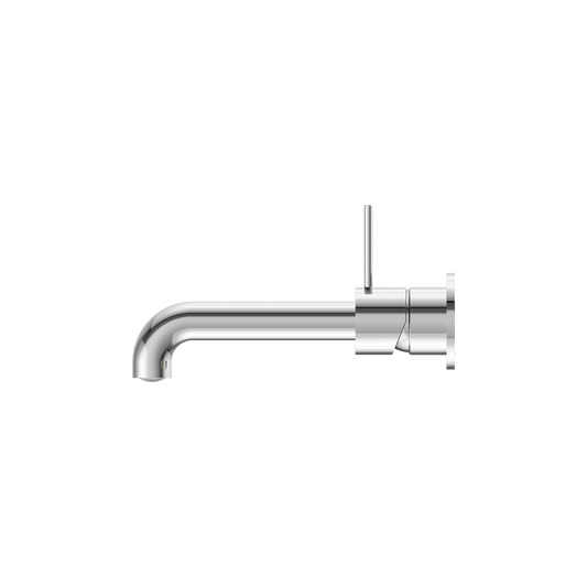 MECCA WALL BASIN/BATH MIXER SEPARATE BACK PLATE HANDLE UP 120/160/185/230/260MM CHROME