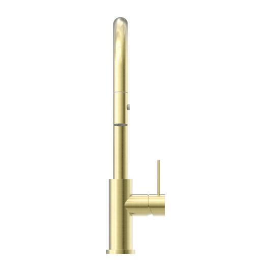 MECCA PULL OUT SINK MIXER WITH VEGIE SPRAY FUNCTION BRUSHED GOLD