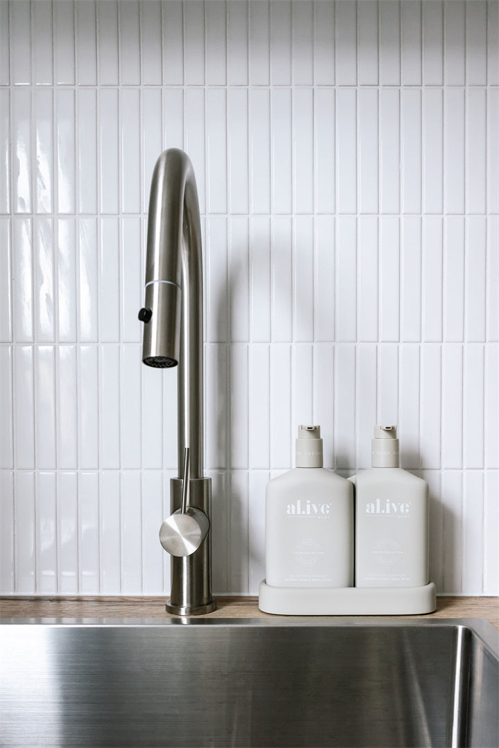 MECCA PULL OUT SINK MIXER WITH VEGIE SPRAY FUNCTION BRUSHED NICKEL