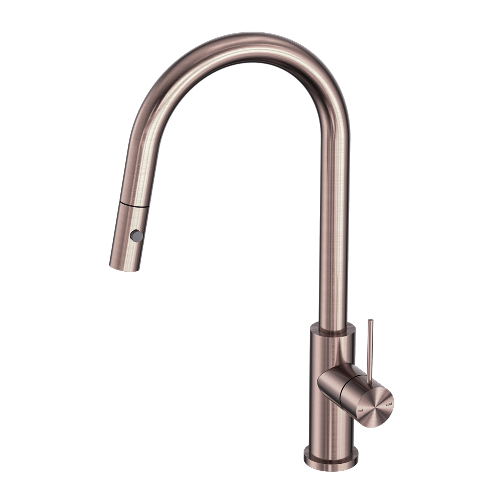 MECCA PULL OUT SINK MIXER WITH VEGIE SPRAY FUNCTION BRUSHED BRONZE