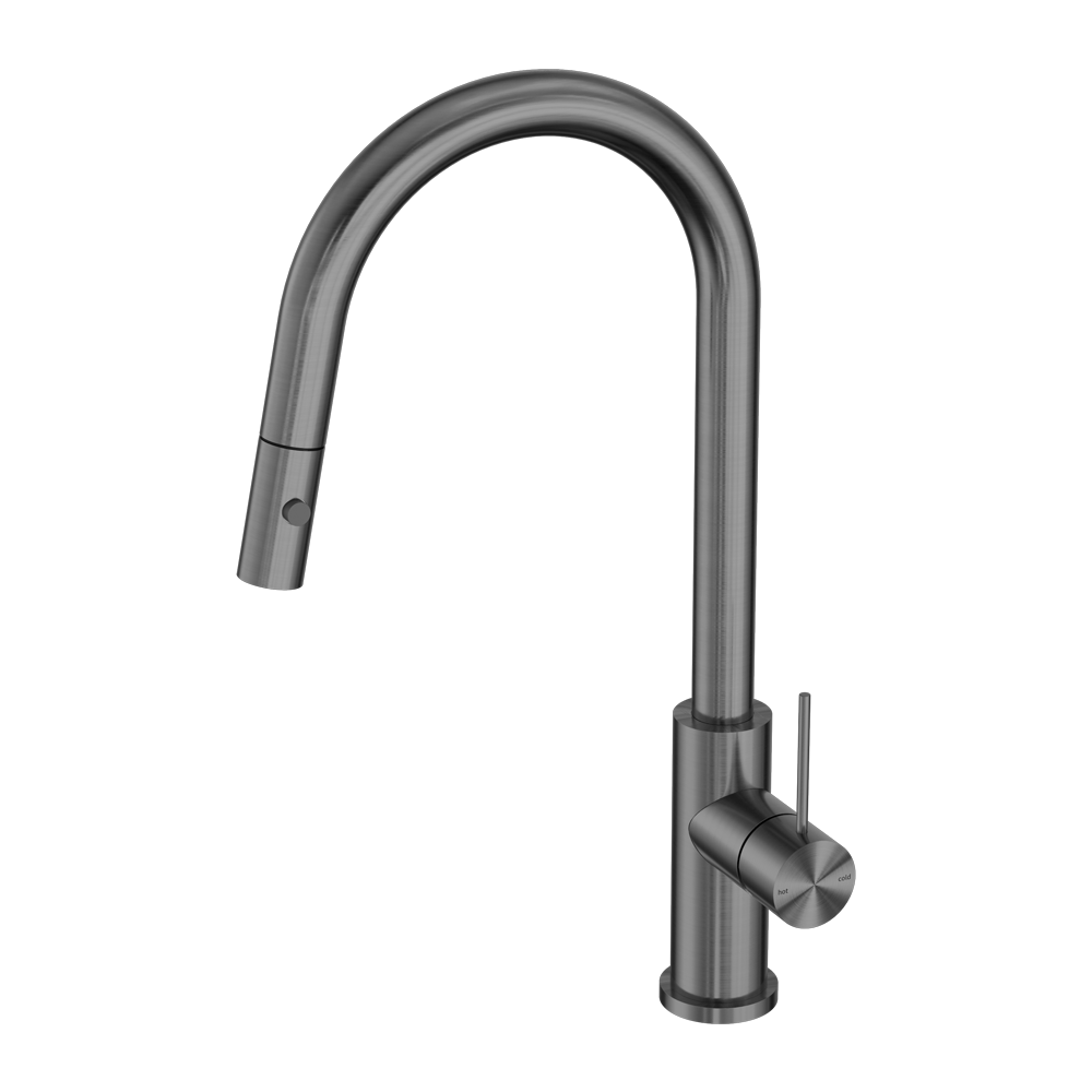 MECCA PULL OUT SINK MIXER WITH VEGIE SPRAY FUNCTION GUN METAL GREY