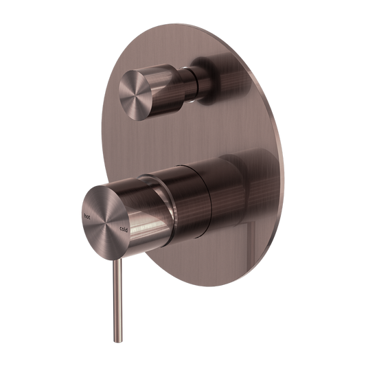 MECCA SHOWER MIXER WITH DIVERTOR BZ (NR221909ABZ) BRUSHED BRONZE