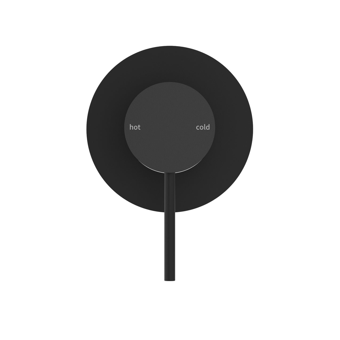 MECCA SHOWER MIXER 80MM PLATE MATTE BLACK
