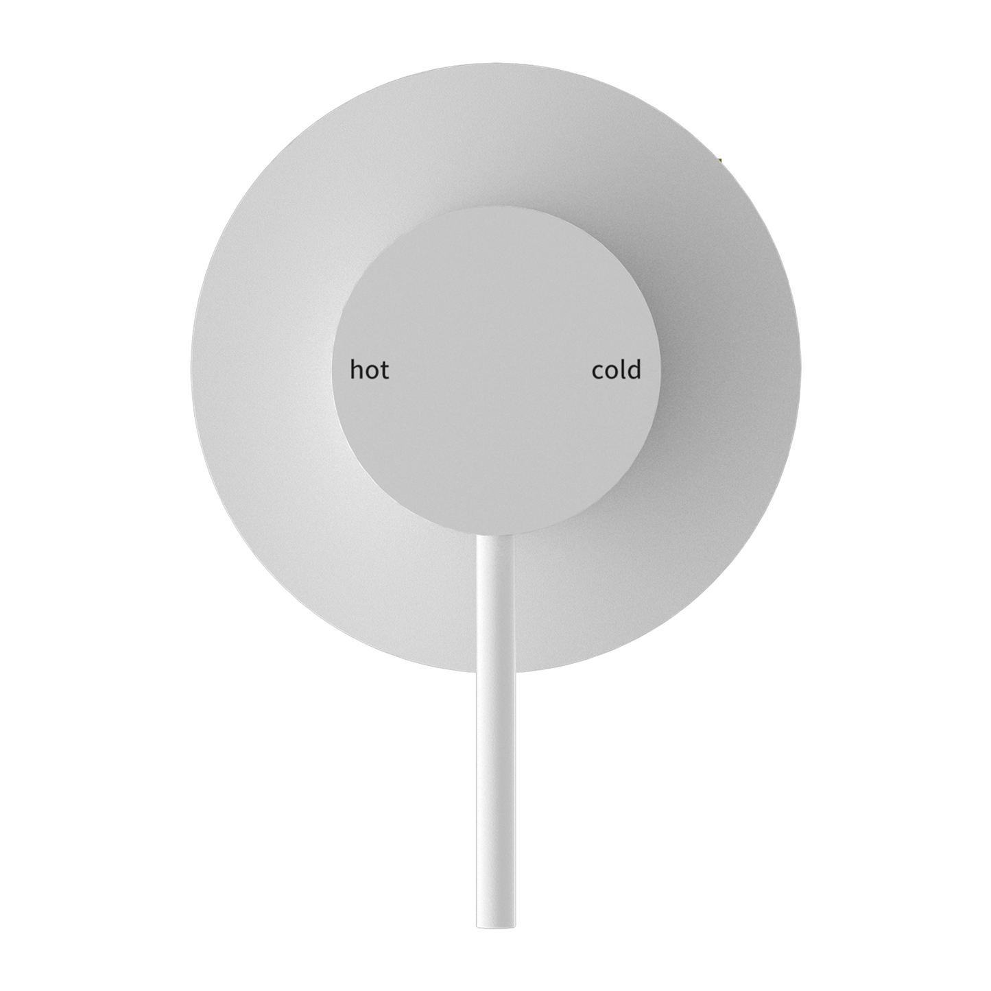 MECCA SHOWER MIXER 80MM PLATE MATTE WHITE