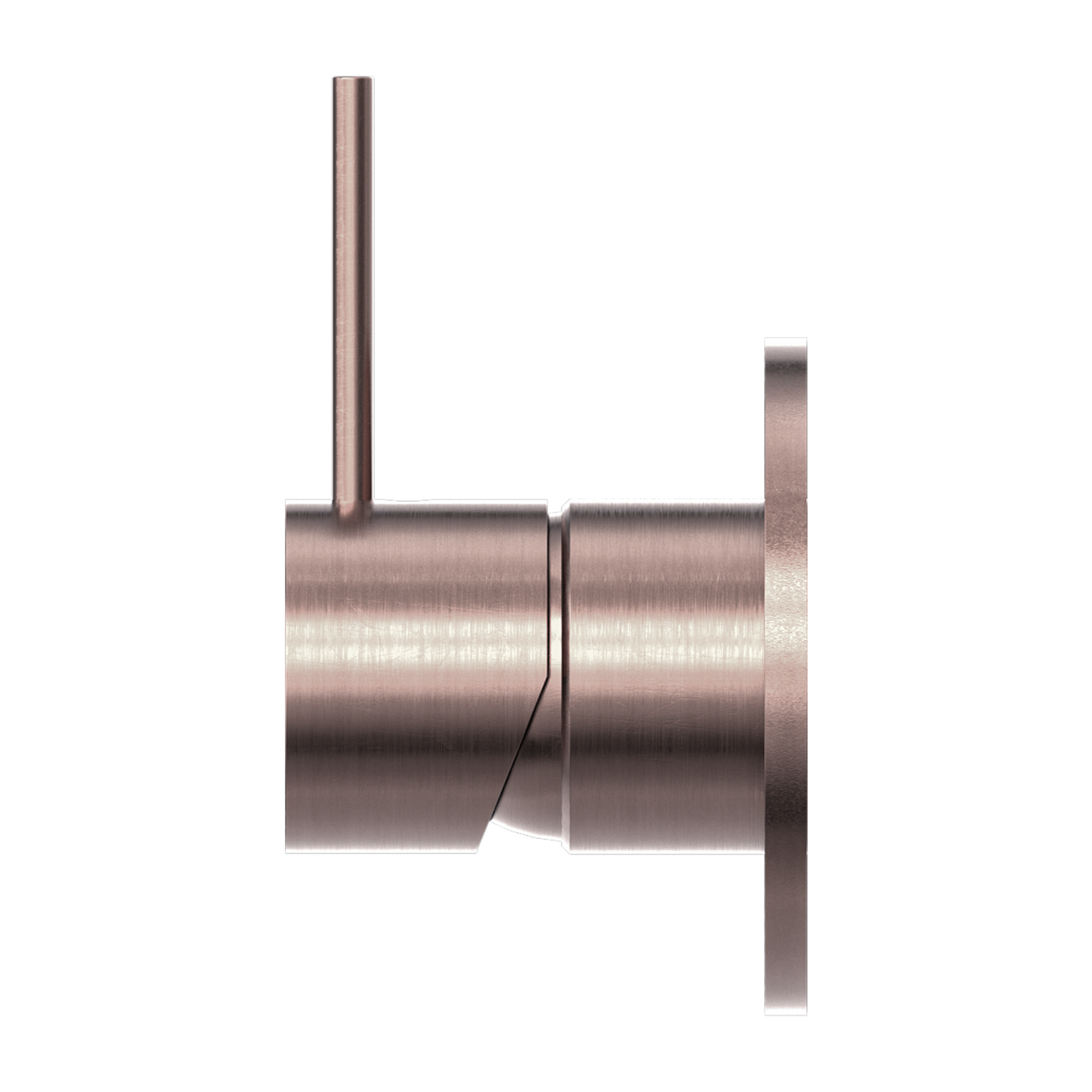 MECCA SHOWER MIXER HANDLE UP 80MM PLATE BRUSHED BRONZE