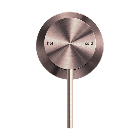 MECCA SHOWER MIXER 60MM PLATE BRUSHED BRONZE