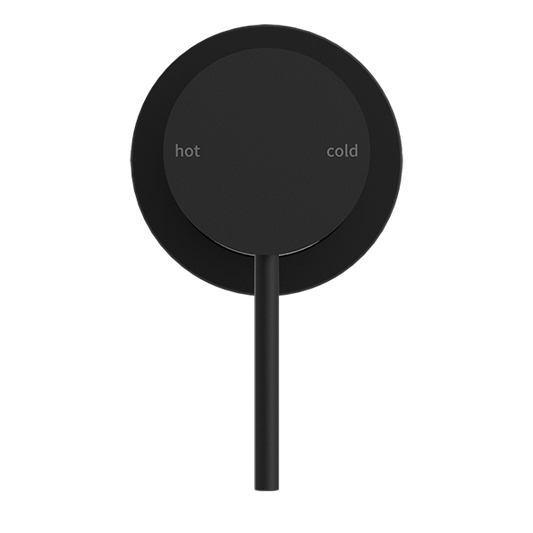 MECCA SHOWER MIXER 60MM PLATE MATTE BLACK