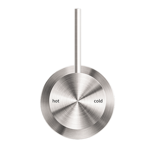 MECCA SHOWER MIXER 60MM HANDLE UP PLATE BRUSHED NICKEL