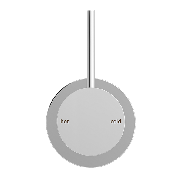 Mecca Shower Mixer 60MM Handle Up Plate Chrome — Chrome & Stainless