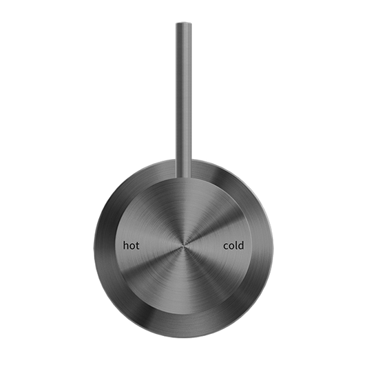 MECCA SHOWER MIXER 60MM HANDLE UP PLATE GUN METAL