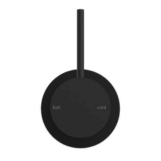 MECCA SHOWER MIXER 60MM HANDLE UP PLATE MATTE BLACK