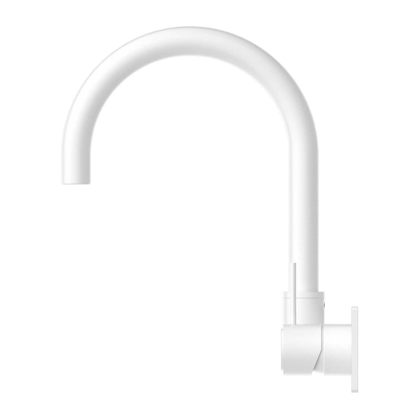 MECCA WALL BASIN/BATH MIXER SWIVEL SPOUT HANDLE UP MW (NR221909PMW) MATTE WHITE