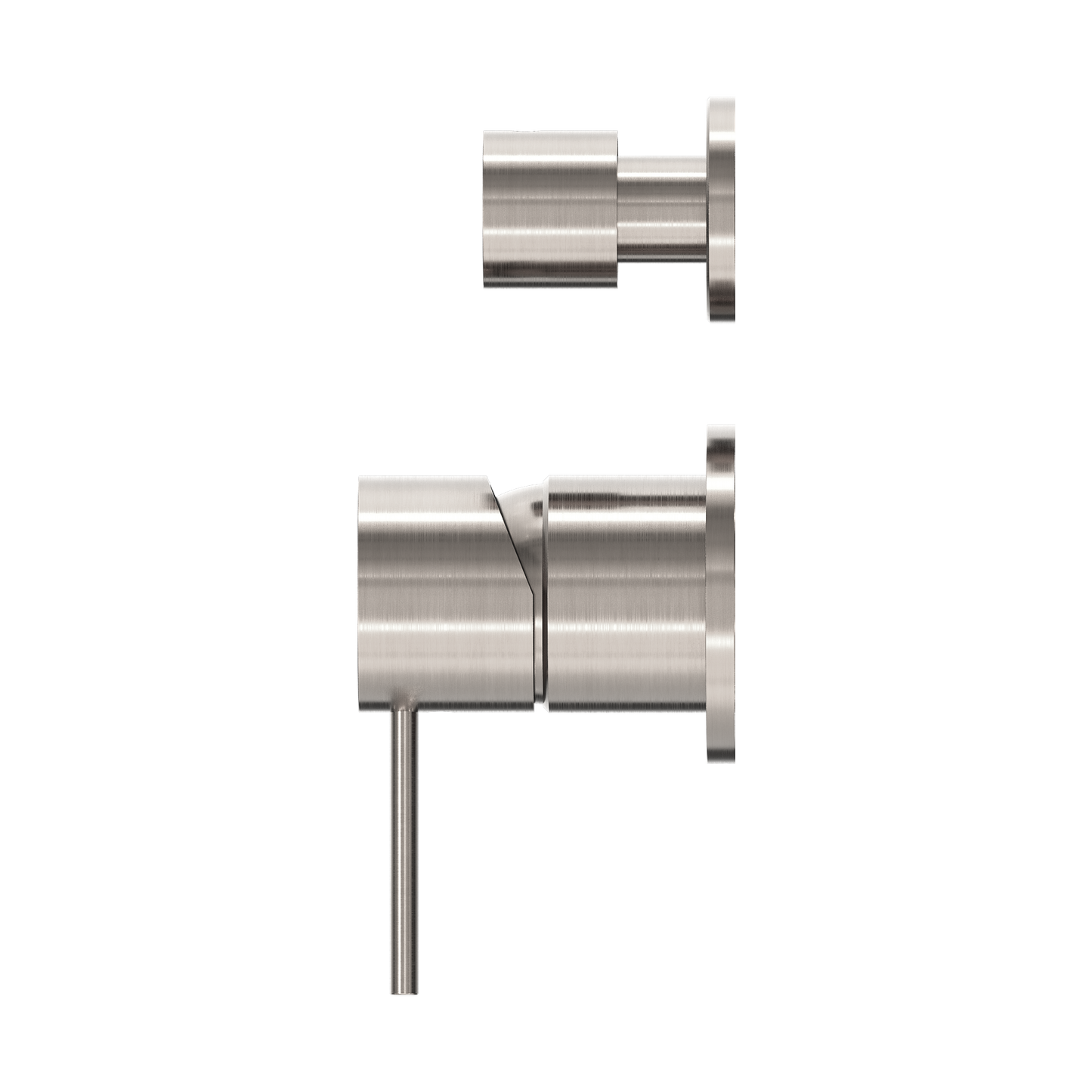 MECCA SHOWER MIXER WITH DIVERTOR SEPARATE BACK PLATE BRUSHED NICKEL