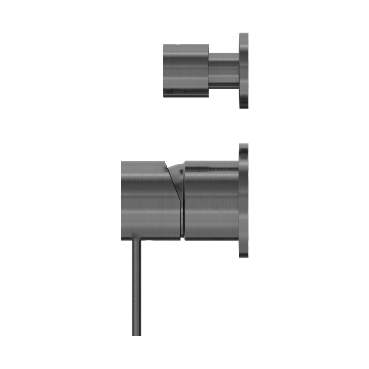 MECCA SHOWER MIXER WITH DIVERTOR SEPARATE BACK PLATE GUN METAL