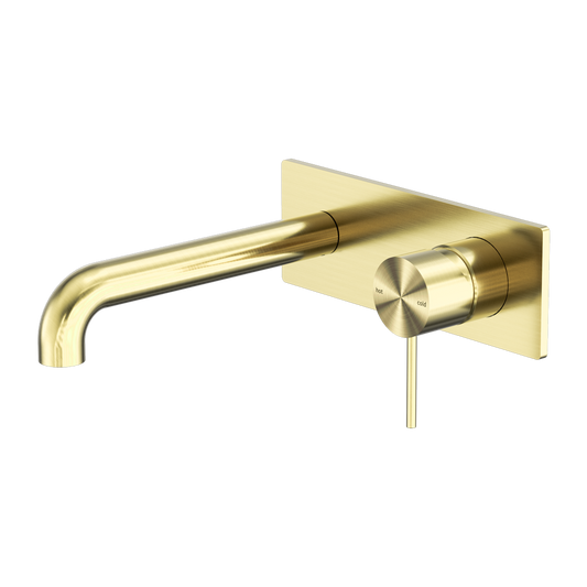 MECCA WALL BASIN/BATH MIXER 120/160/185/230/260MM BRUSHED GOLD