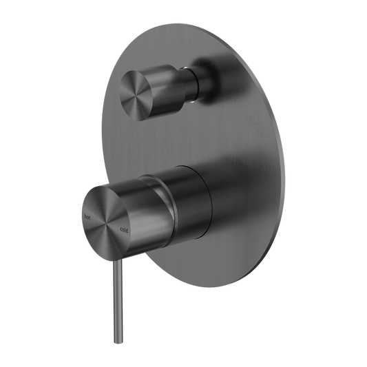MECCA SHOWER MIXER WITH DIVERTOR GUN METAL