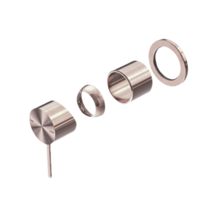 MECCA SHOWER MIXER 60MM PLATE TRIM KITS ONLY BRUSHED BRONZE