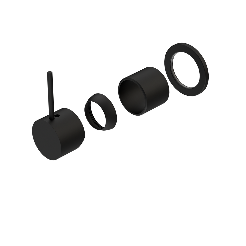 MECCA SHOWER MIXER 60MM HANDLE UP PLATE TRIM KITS ONLY MATTE BLACK