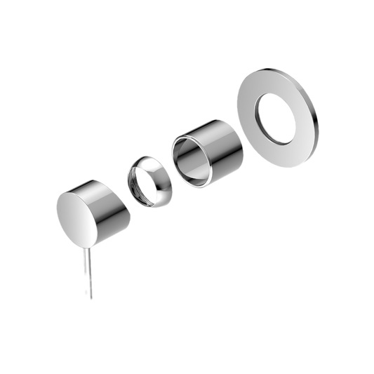 MECCA SHOWER MIXER 80MM PLATE TRIM KITS ONLY CHROME