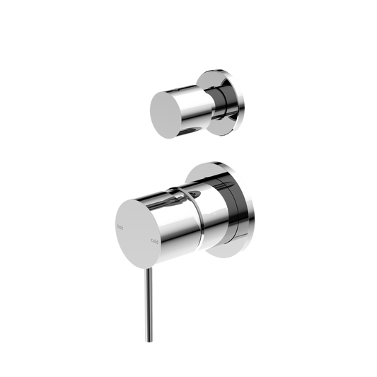 MECCA SHOWER MIXER WITH DIVERTOR SEPARATE BACK PLATE CHROME