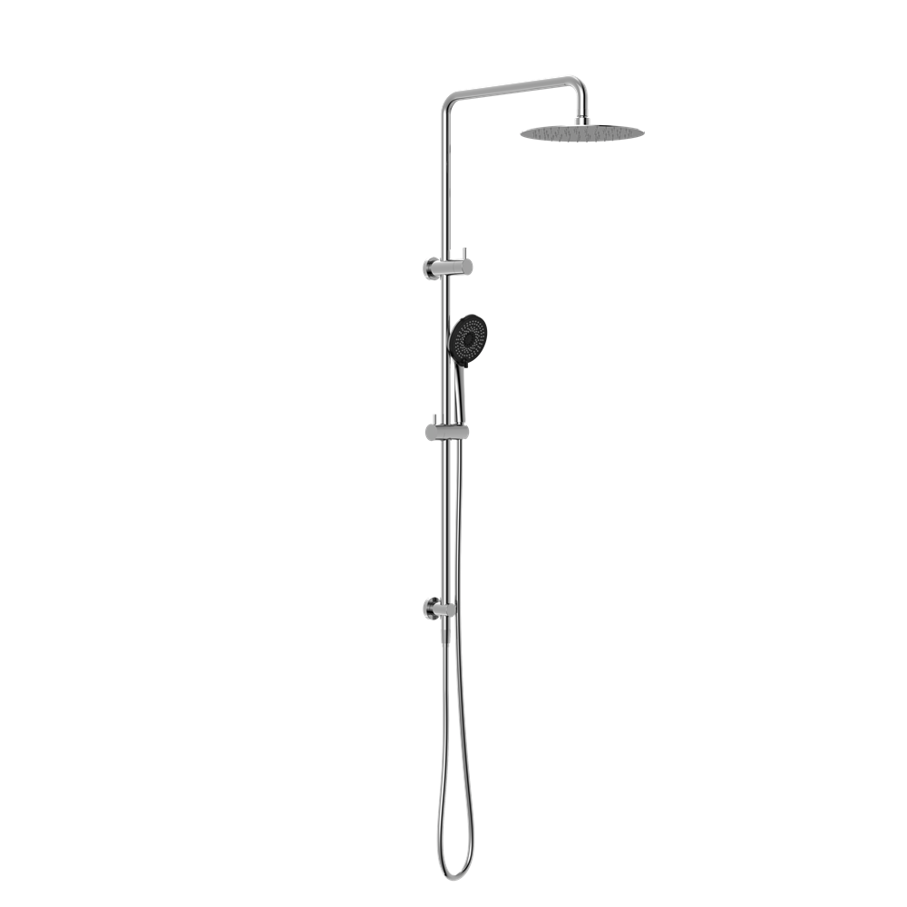 ROUND PROJECT TWIN SHOWER 4 STAR RATING CHROME