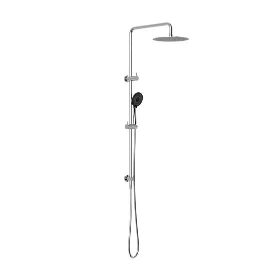 ROUND PROJECT TWIN SHOWER 4 STAR RATING CHROME